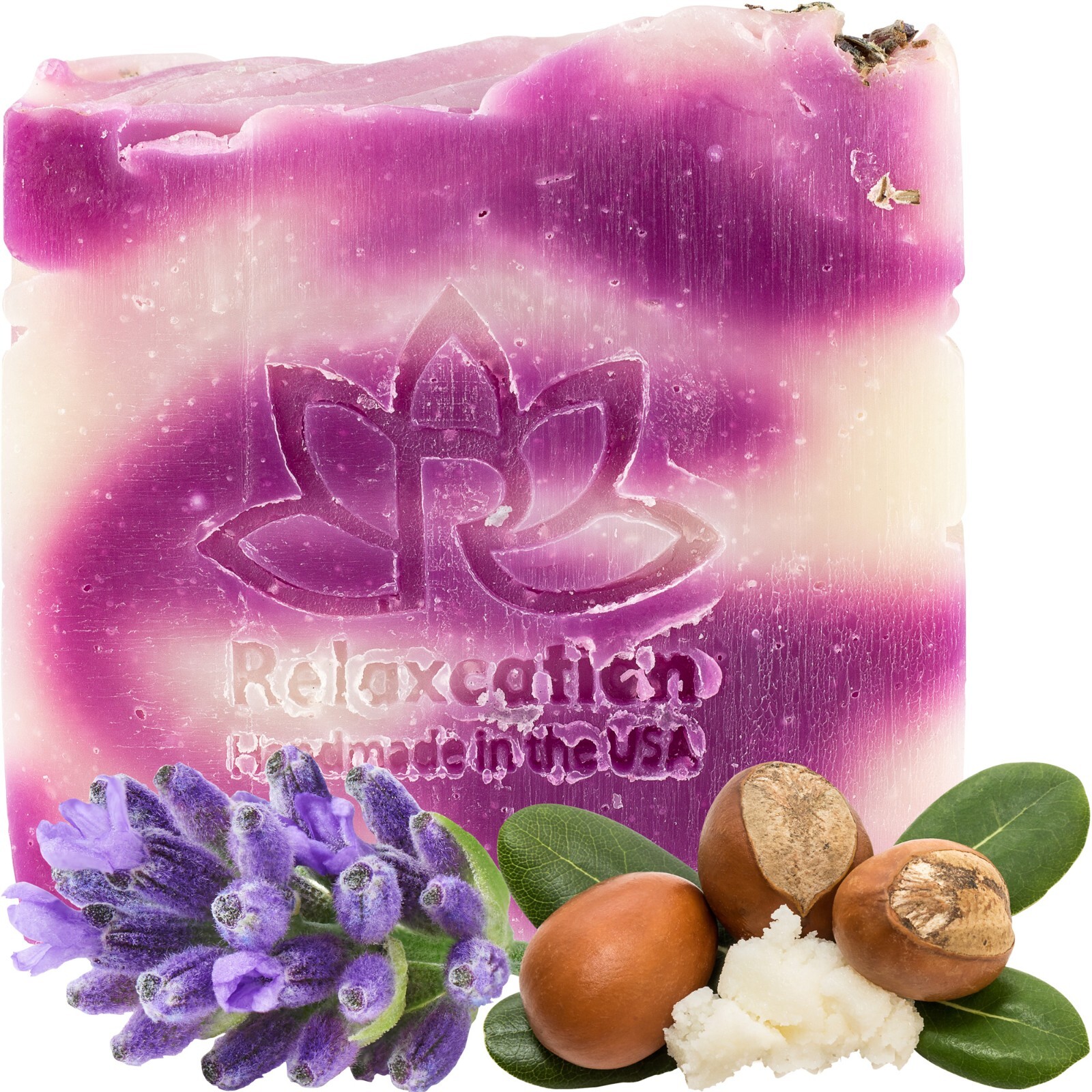 1 Vegan Lavender Natural Cold Processed Soap – Handmade with Lavender French Oil
