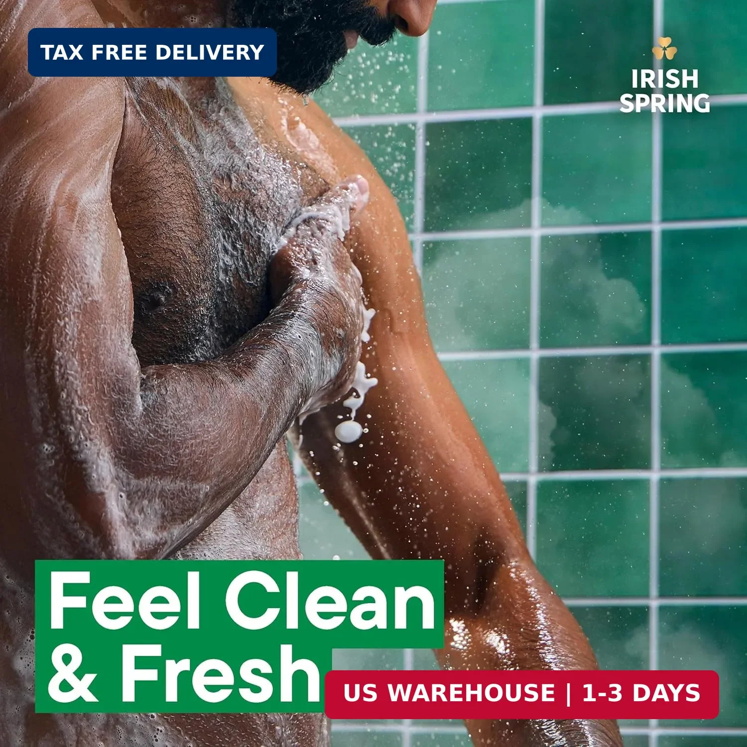 Irish Spring Bar Soap for Men, Original Clean, Smell Fresh and Clean for 12 Hour