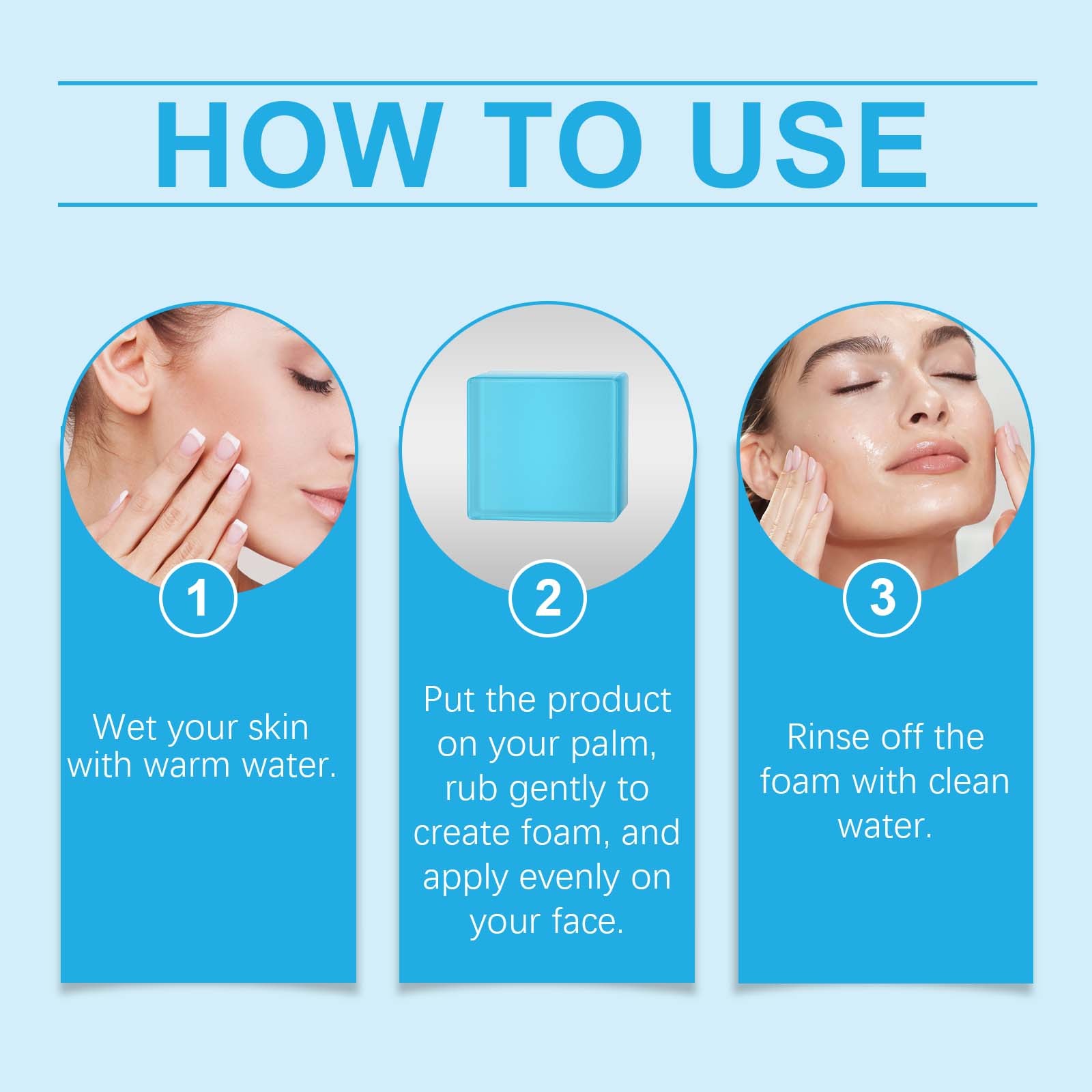 Acne Face Soap, Oil Control & Pore Cleansing, Olive Oil, Gentle