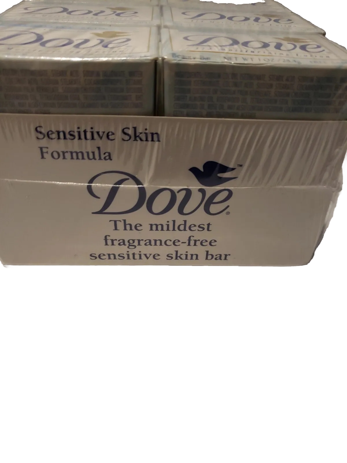 Vintage Dove Sensitive Skin 1/4 Moisturizing Lotion Bar Soap 30 (1 Oz ) Box