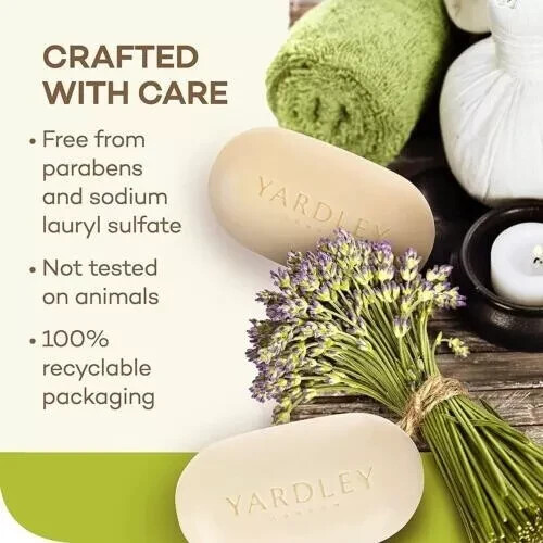 Yardley Soap Aloe & Avocado 4.25oz ( 6 pack )