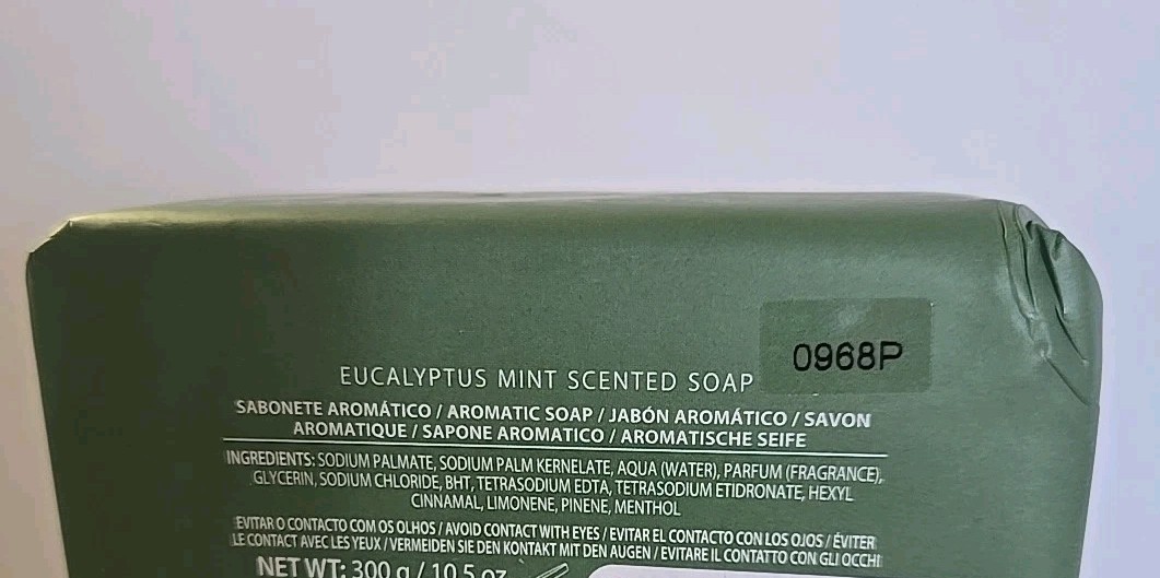 Porto Antigo Eucalyptus Mint Scented Bar Soap 10.5 Oz Each Lot Of 2
