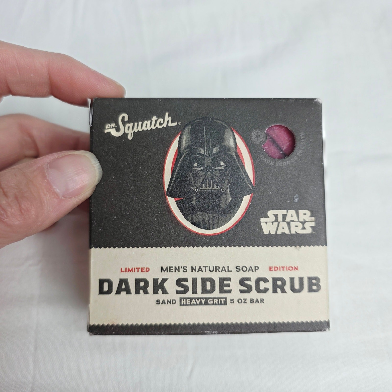 Dr. Squatch Dark Side Scrub Limited Edition Star Wars Darth Vader Bar Soap 5 oz