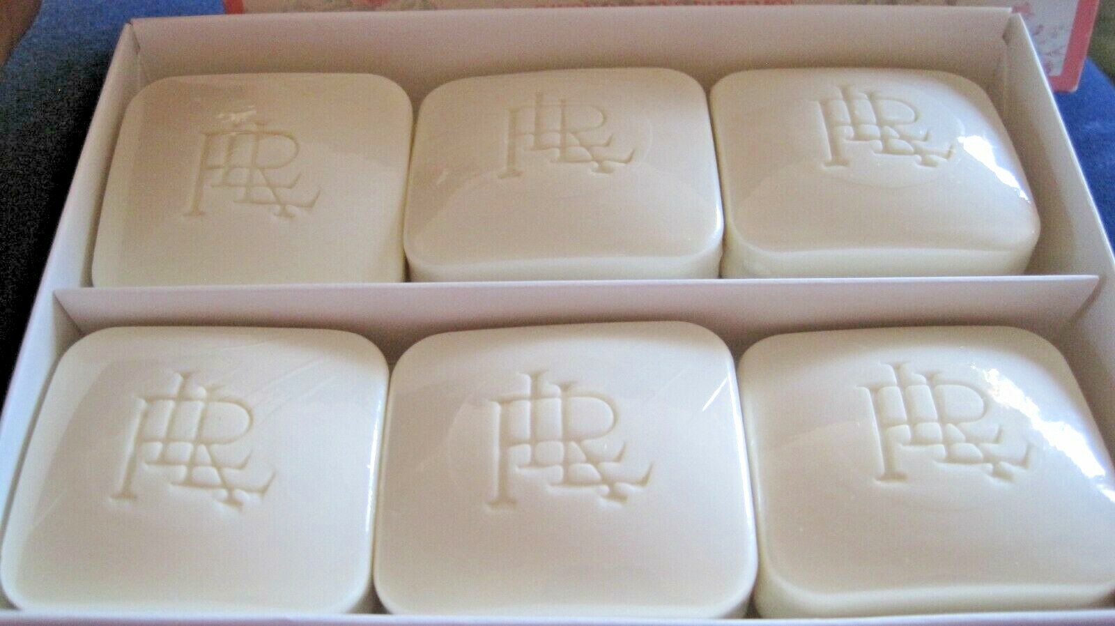 RALPH LAUREN ENGLISH COTTAGE SET of 6 SOAP BARS SEALED BARS NEW IN BOX 2.9oz EA