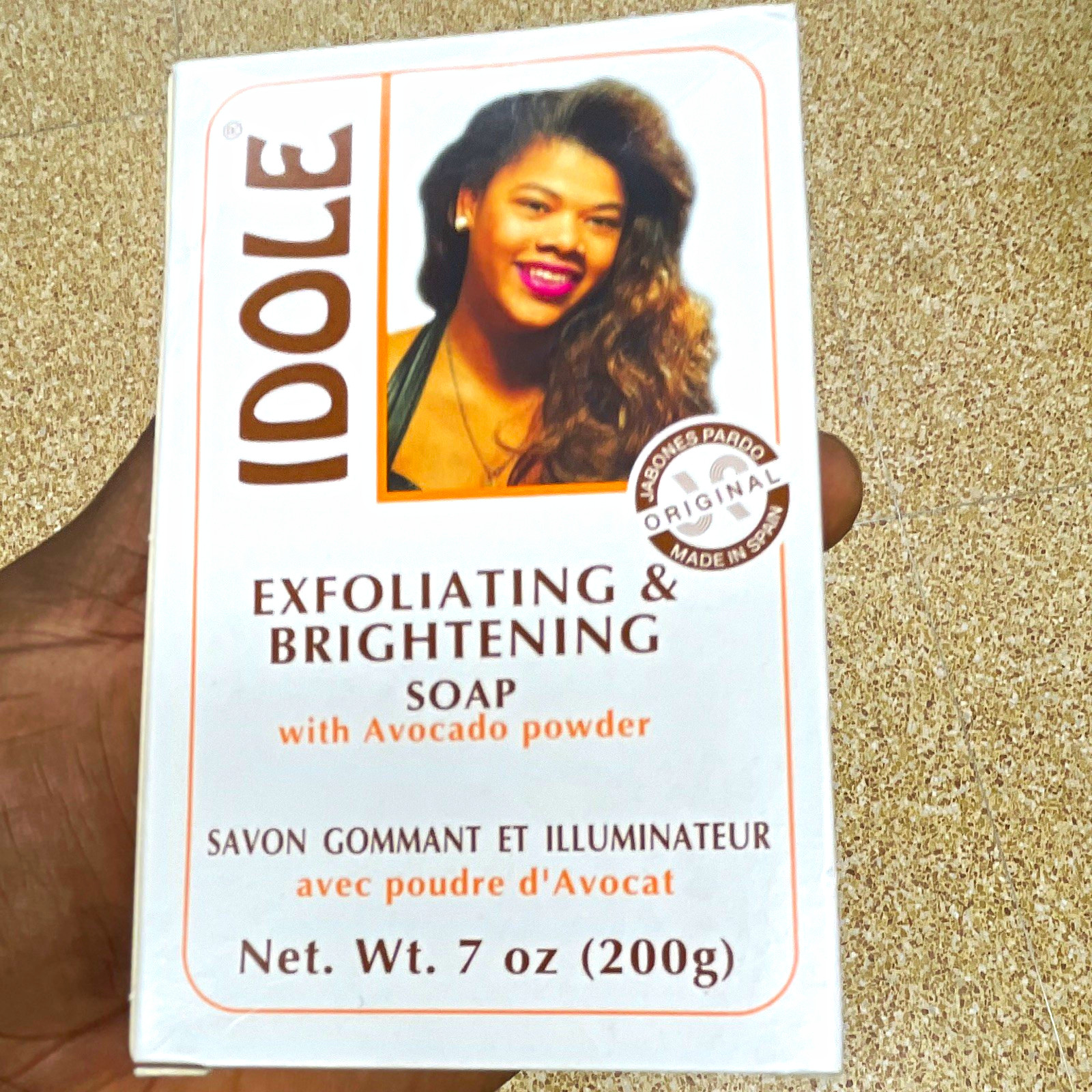 IDOLE Exfoliating Brightening Soap Bar Avocado Scent 7 oz (200g)