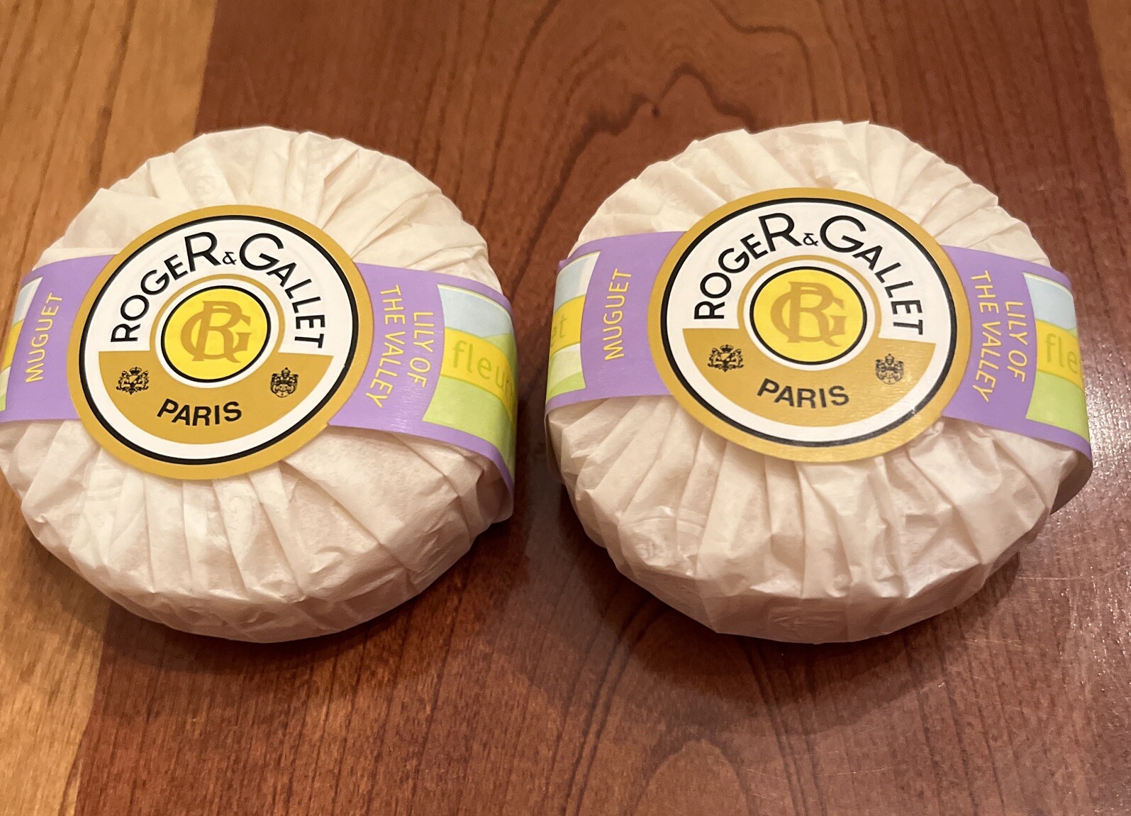 Roger & Gallet PARIS Lily Of The Valley MUGUET Perfumed Soap 2 x 100g Sealed NEW
