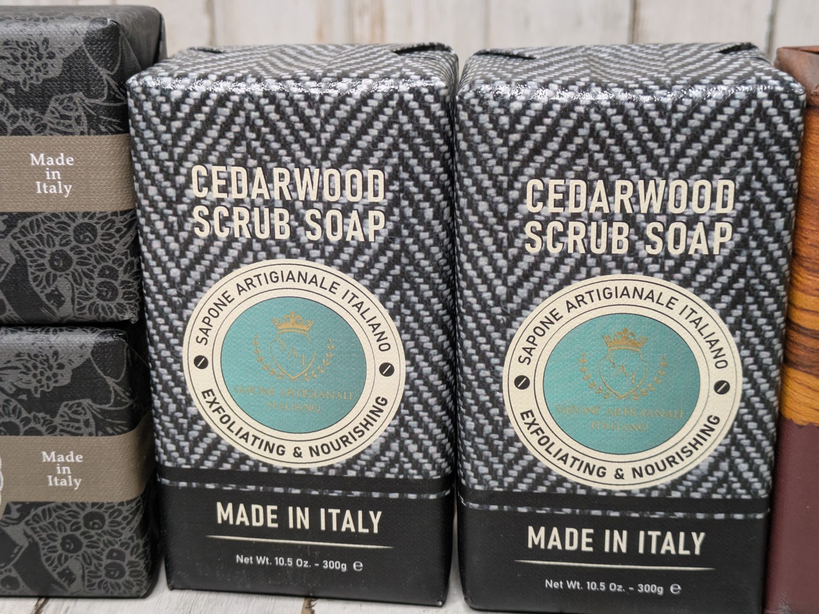 5 Pack Sapone Artigianale Italiano Made in Italy Soaps Cedarwood Sandalwood Fine
