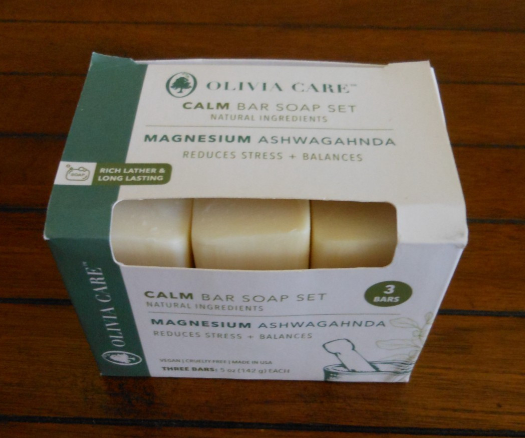 OLIVIA CARE Bar Soap Calm Magnesium Ashwagandha 3 Bars