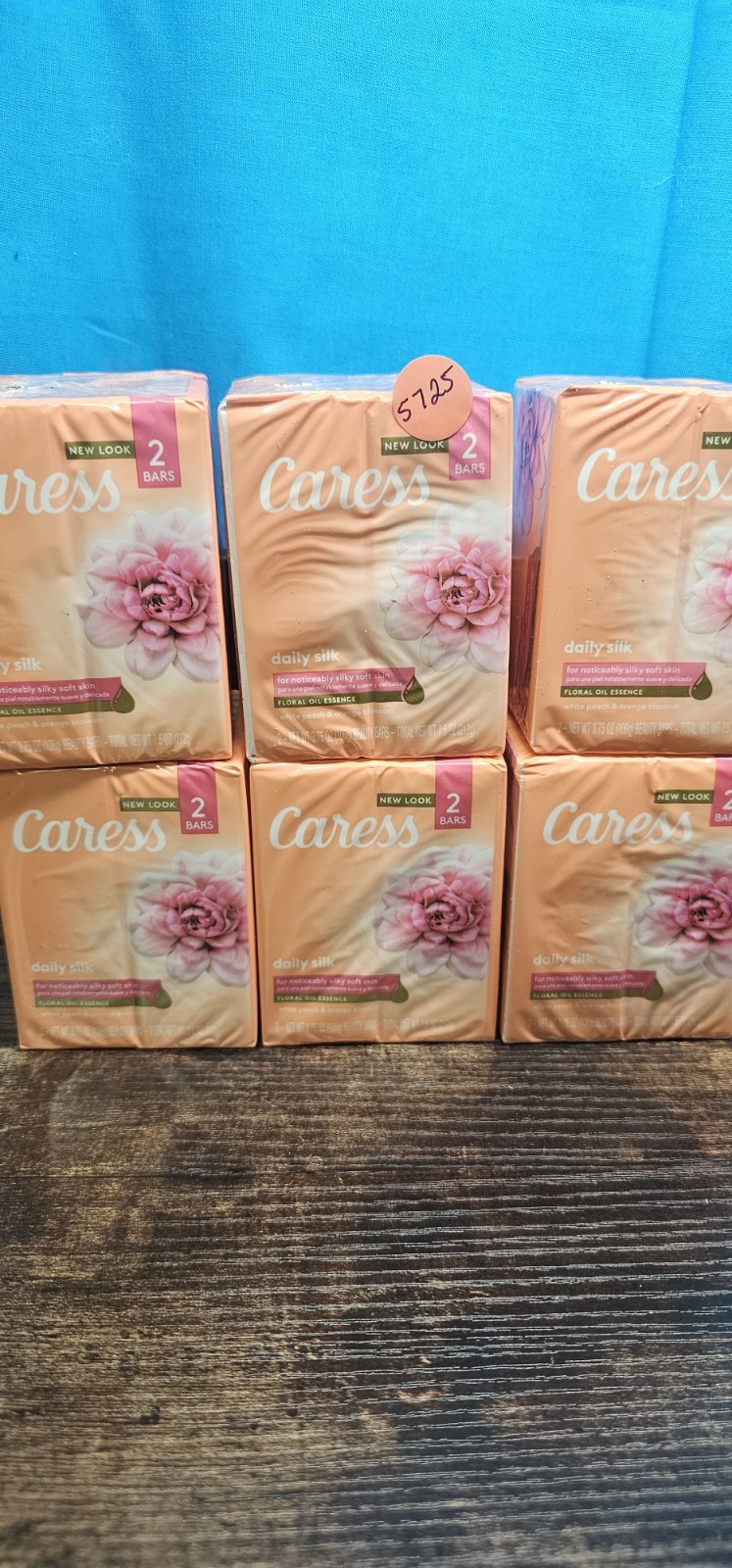 Caress Daily Silk White Peach & Orange Blossom Beauty Bars, 3.75 Oz Ea., 12 Bars