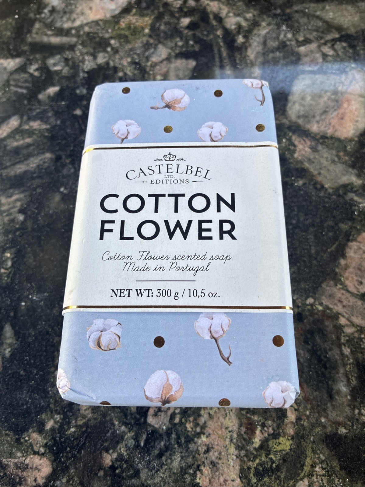 Castelbel Cotton Flower Scented Soap Set, 2x200g (7oz each), Made in Portugal