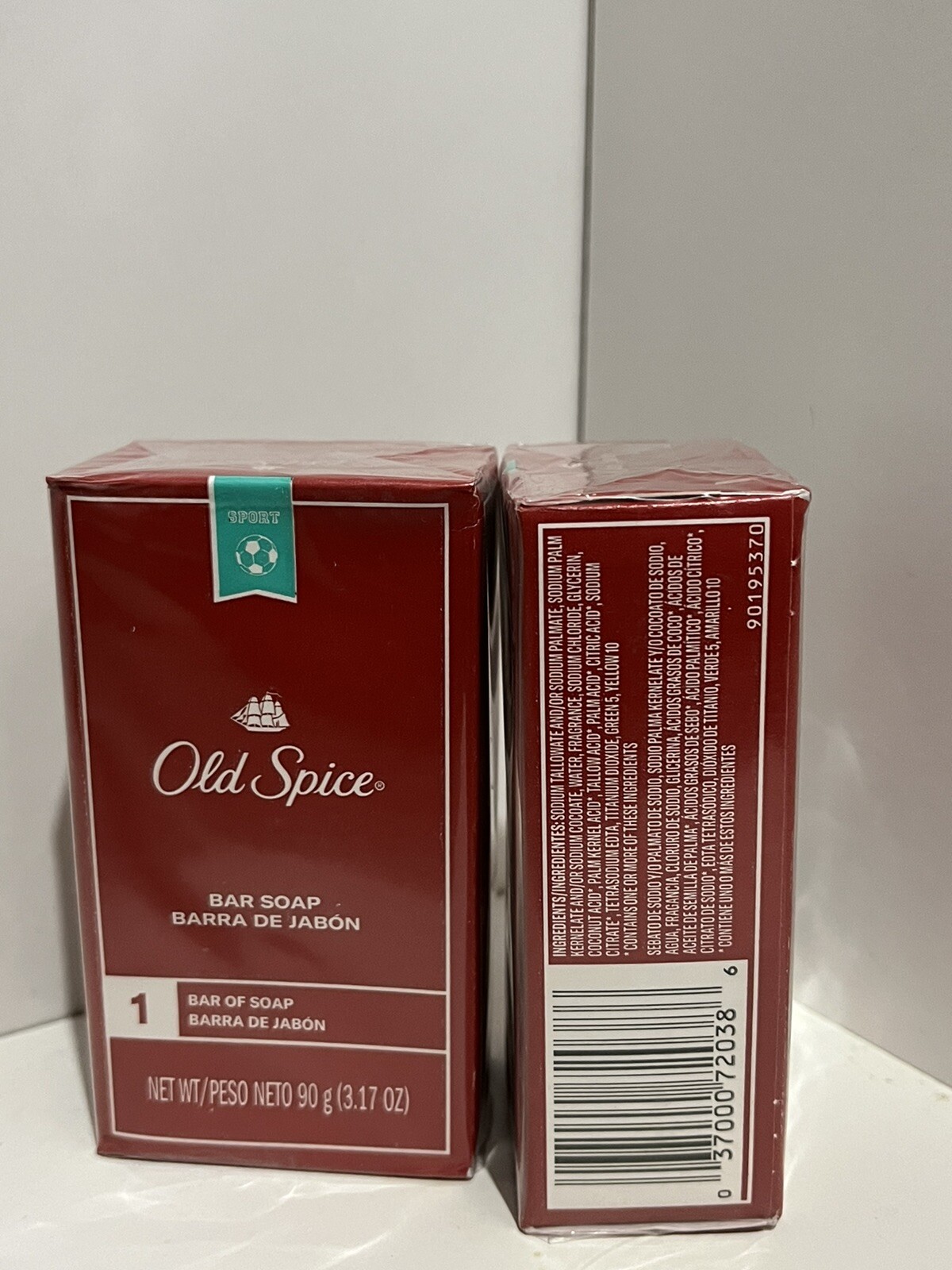 Old Spice Sport Bar Soap 3.17 OZ Each Value Of 2