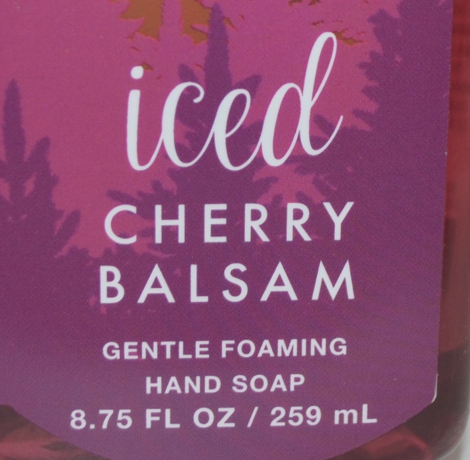 NEW BATH & BODY WORKS ICED CHERRY BALSAM GENTLE FOAMING HAND SOAP WASH 8.75 OZ