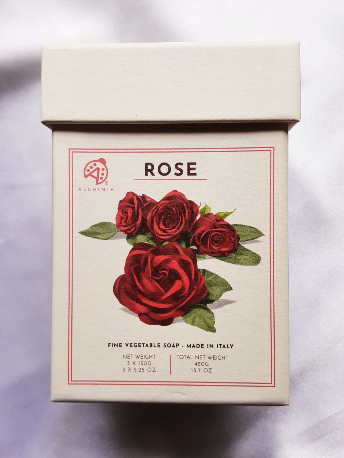 Alchimia Rose Scented Soaps 3 x 5.25oz