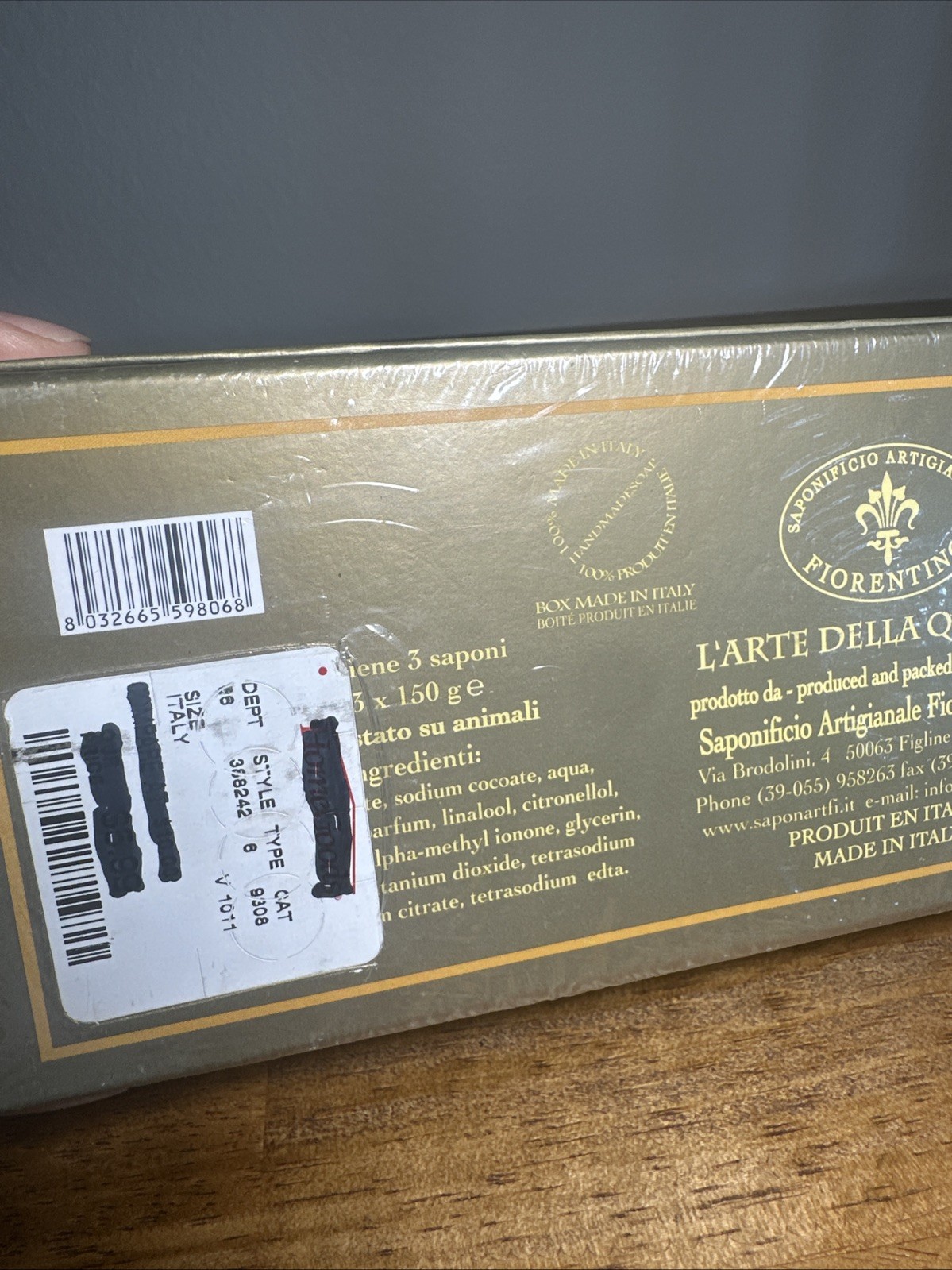 Fiorentino Italian Soap 3-Pack 5.29 oz each Guardian Angels SEALED IN BOX A1
