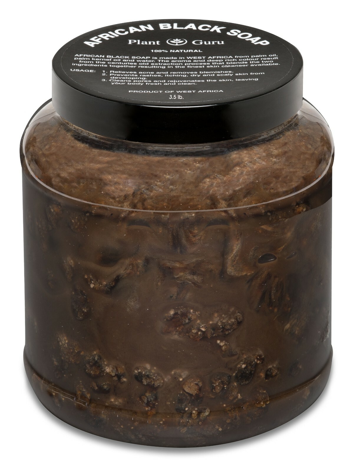 Aromatherapy African Black Soap Paste Raw Organic 100% Pure With Essential Oils