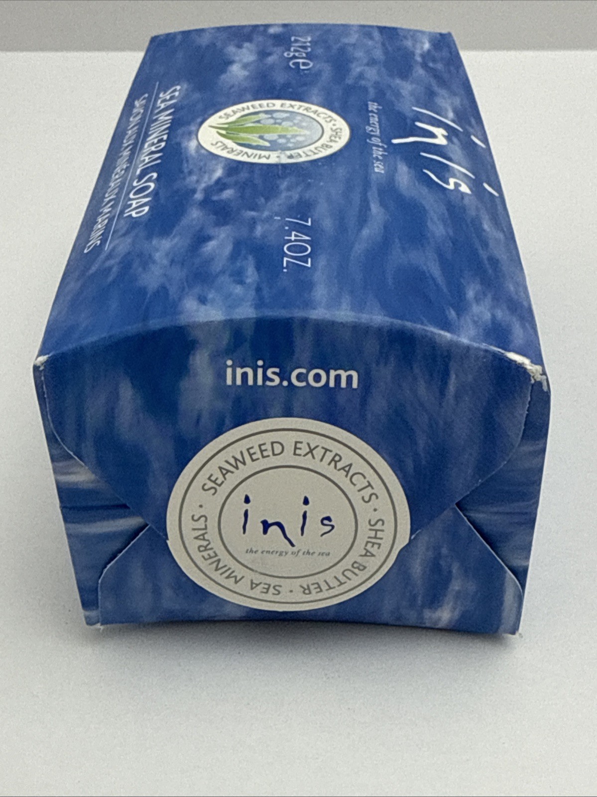 Inis Large Sea Mineral Bar Soap 7.4 oz./212g. Shea Butter Seaweed Extracts