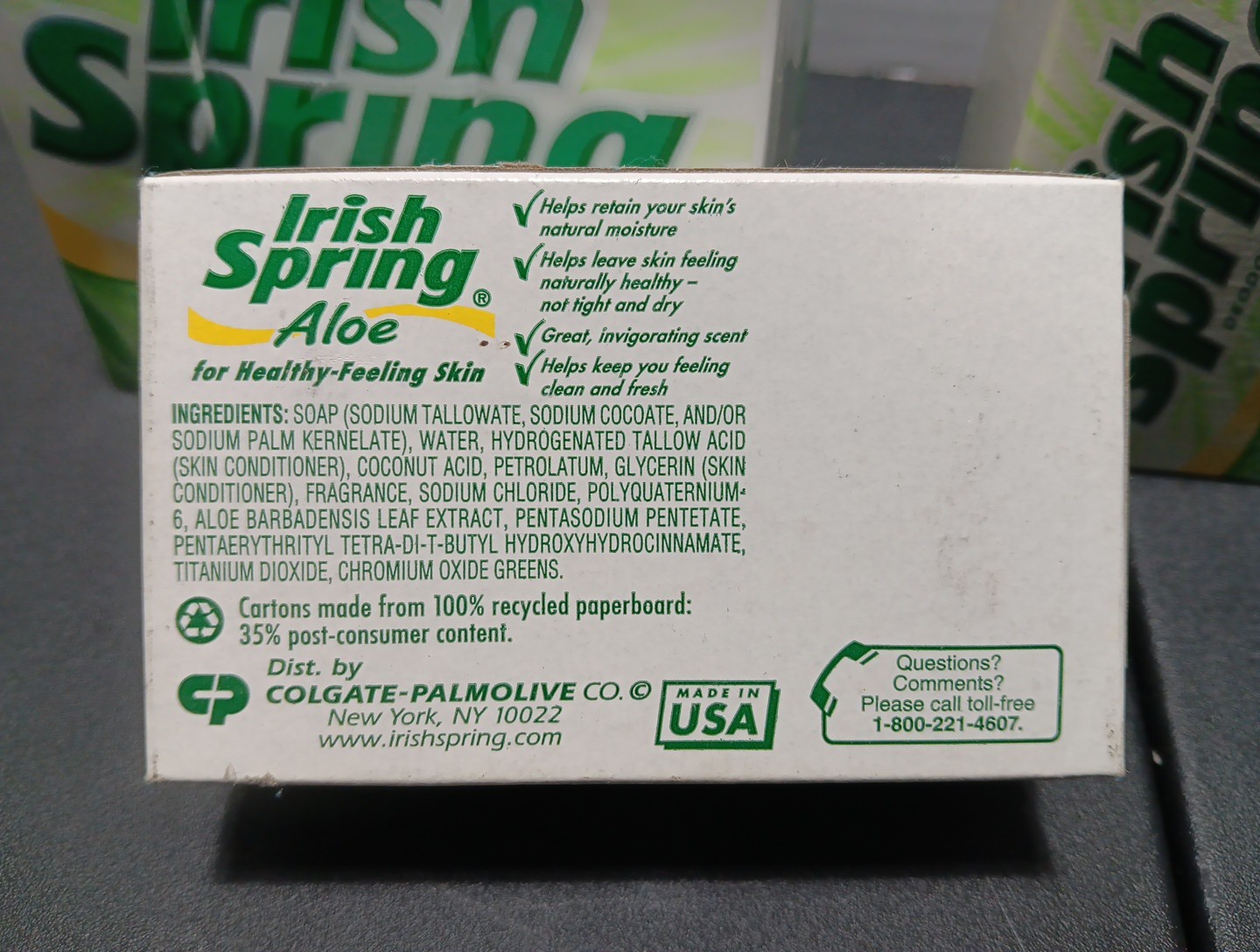 Irish Spring Aloe Soap 7 Bars Discontinued 4.5oz Each Vintage 2000s Sealed