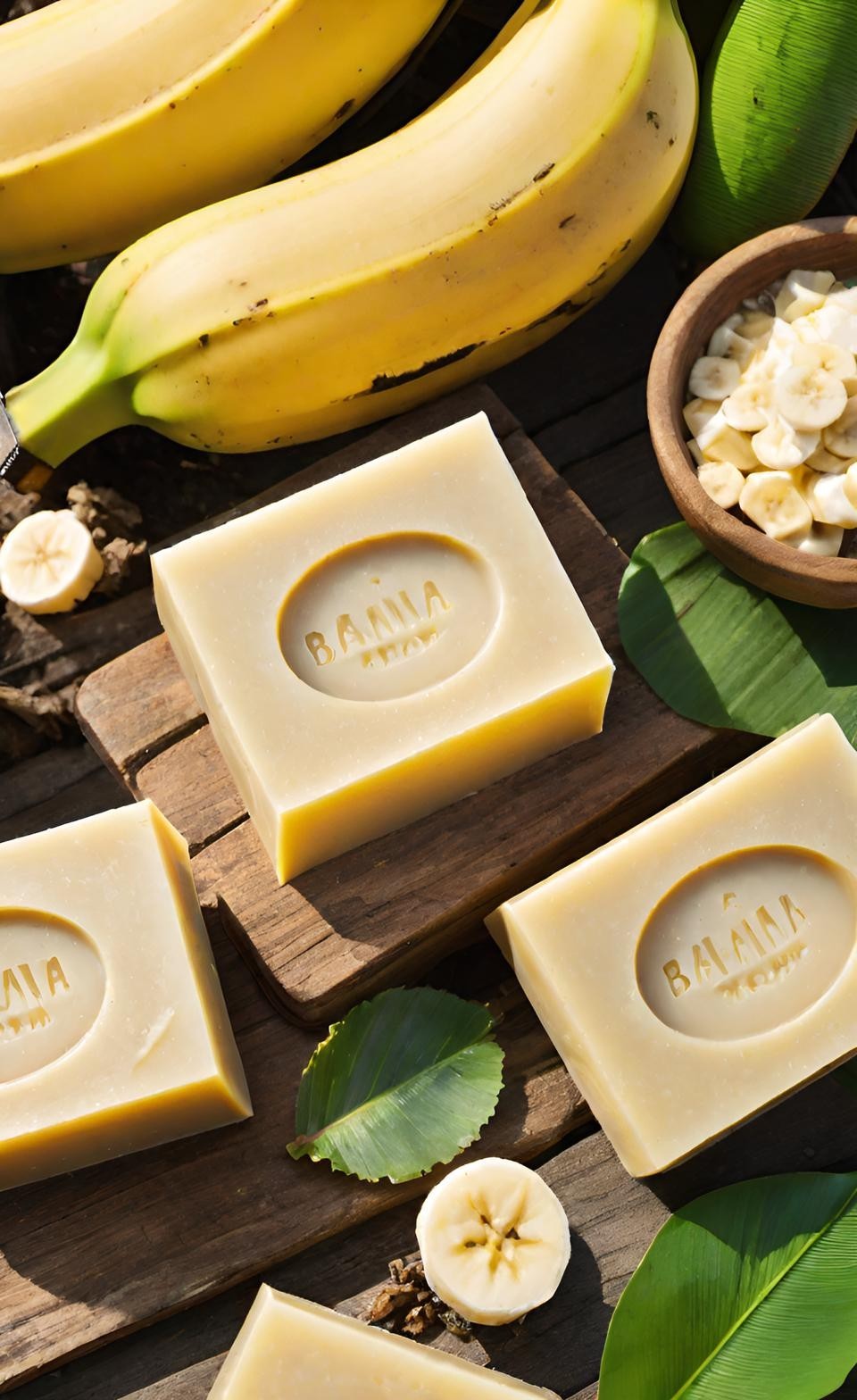 Banana Handmade Organic Soap Bar Natural Oil Wonderful Scent Premium Body