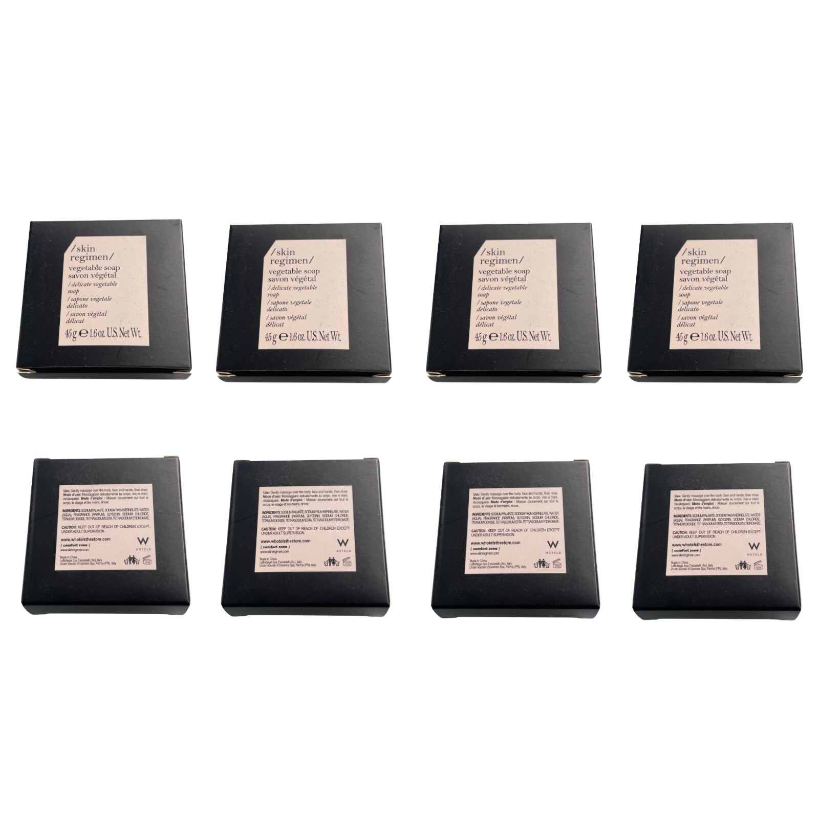 Skin Regimen Vegetable Soap W Hotel 45g Set of 8