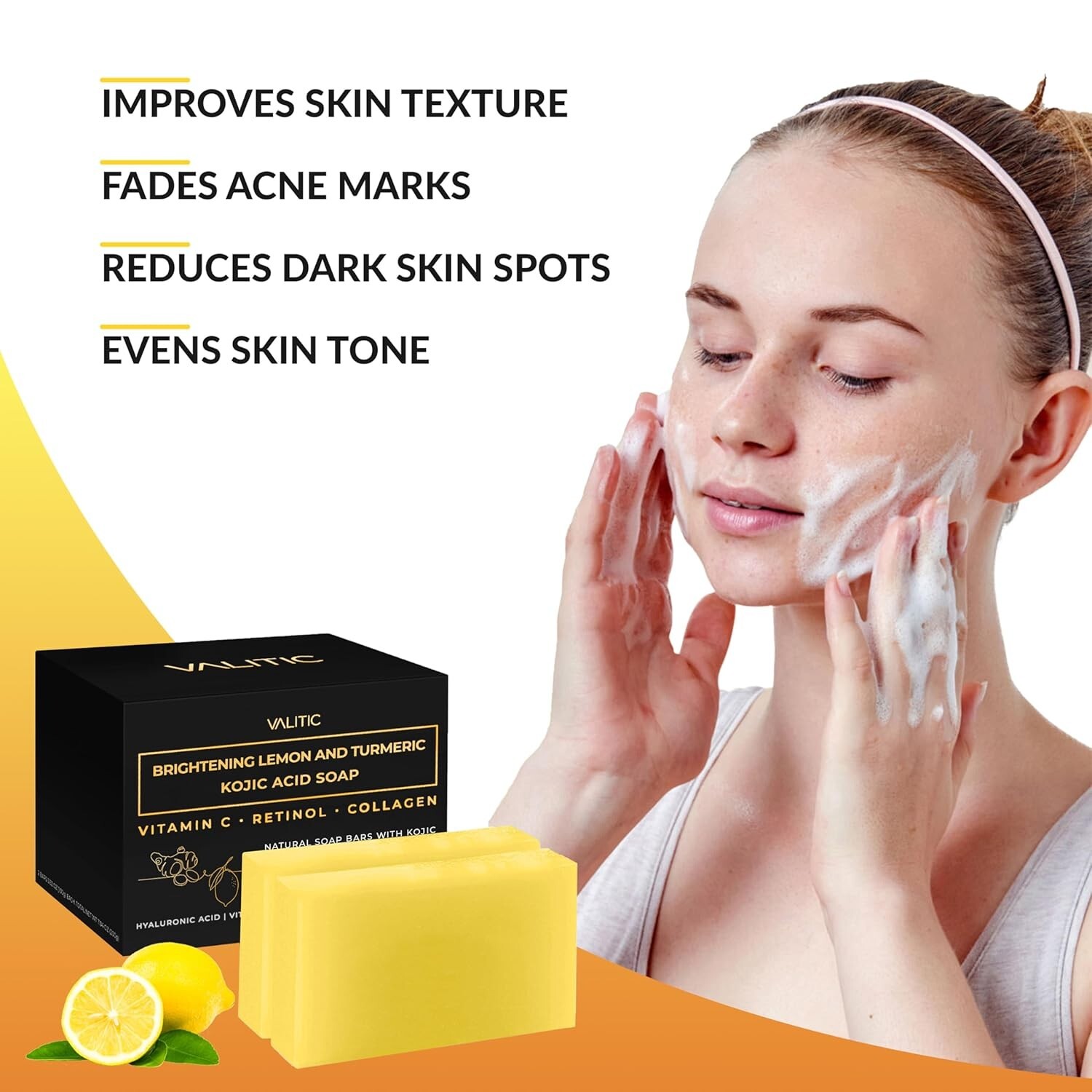 Gentle Daily Cleanser: Brightening Kojic Acid Soap with Antioxidants – 2 Pack