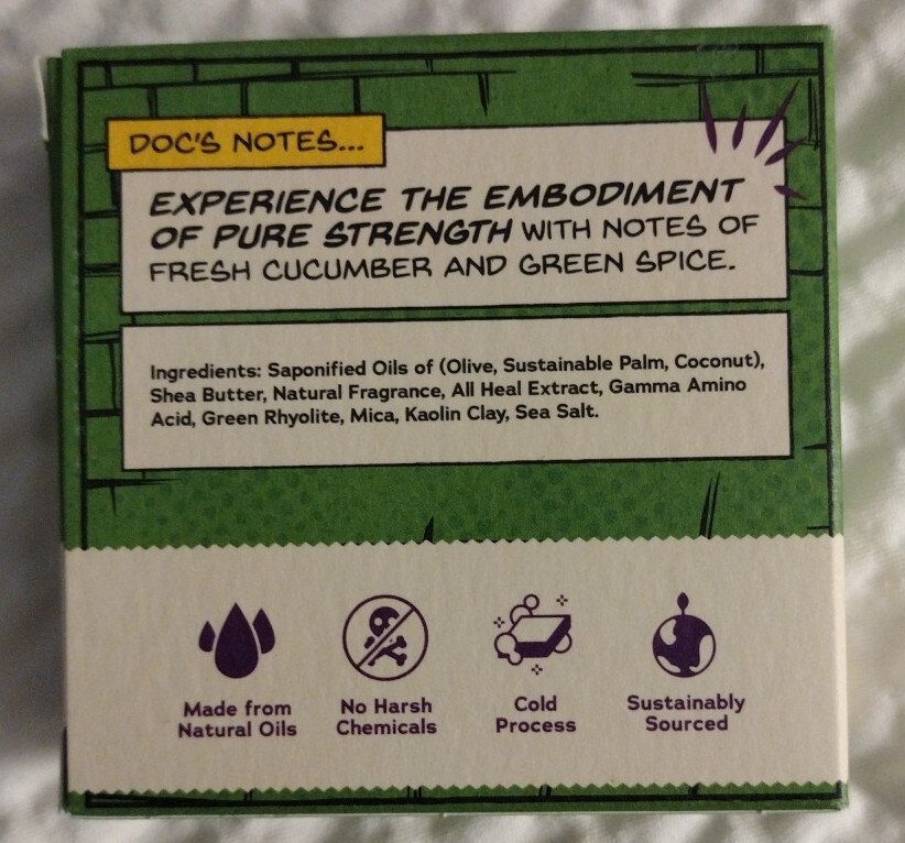 Dr. Squatch Marvel Mens Natural Soap Bar Limited Edition Scrub Smash H Grit New