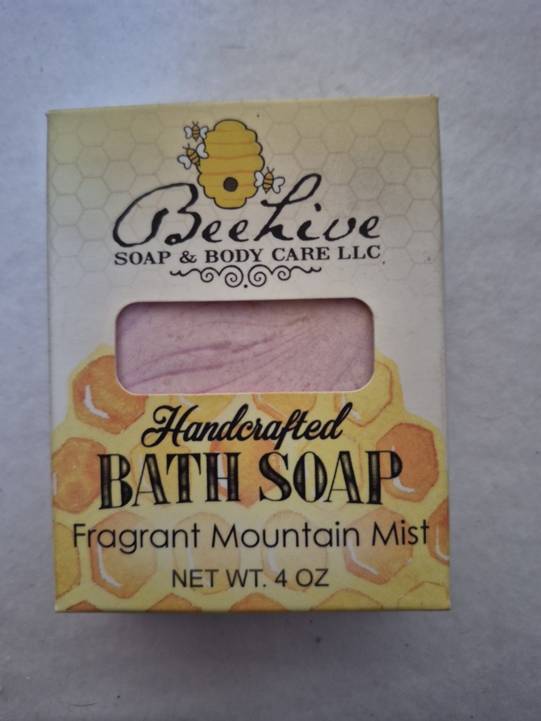 bee hive Soap And Body Care Handcrafted Bath Fragrant Mountain Mist 4 OZ