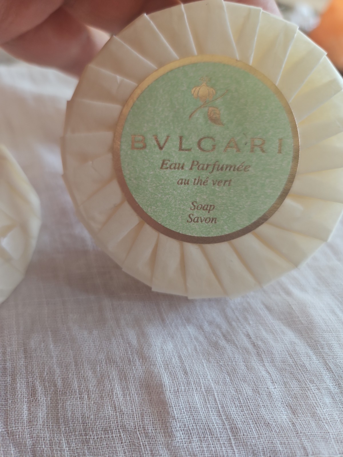 New Bvlgari Eau Parfumee au the vert 2.6 oz Soap Savon