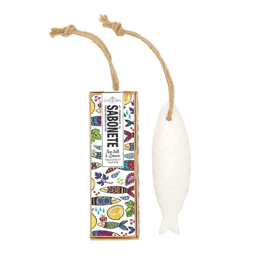 Castelbel Sardine Sea Salt & Lemon Bar Soap on a Rope, Remove Odors