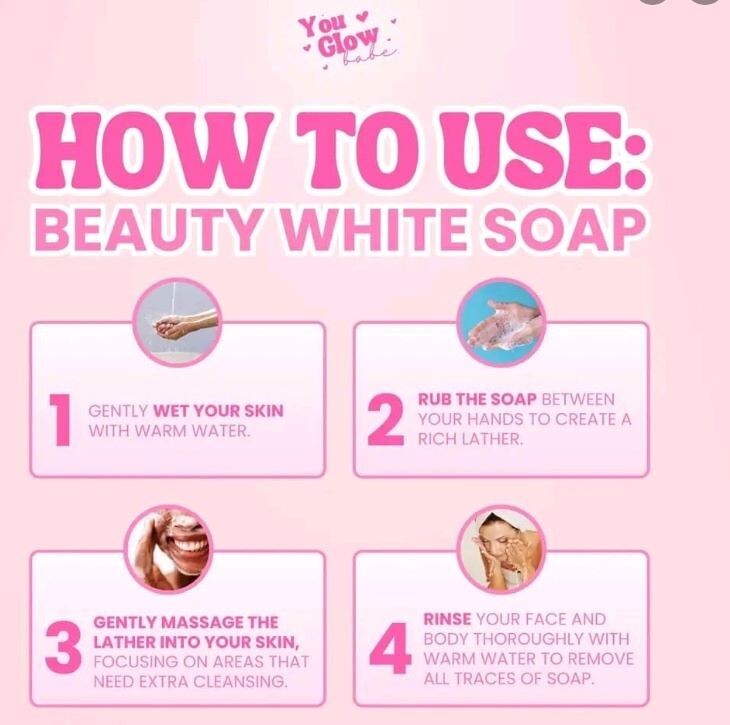 Beauty White Soap by You Glow Babe, 5 Bars x 70g