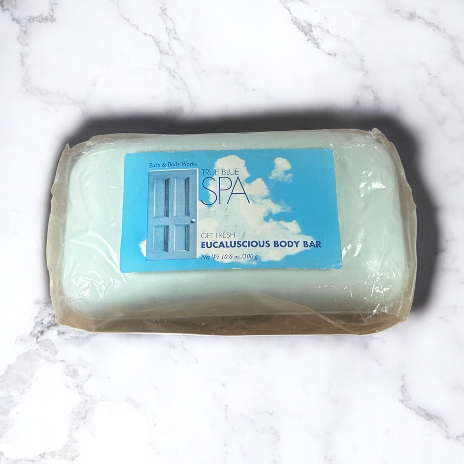 Bath & Body Works True Blue Spa Eucaluscious Body Bar 10.6 oz Sealed Rare