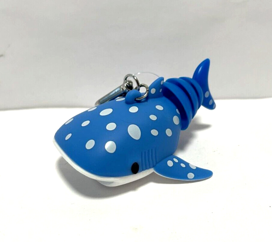 NEW Bath & and Body Works Blue SHARK Whale Pocket Hand Gel Holder Keychain NWT