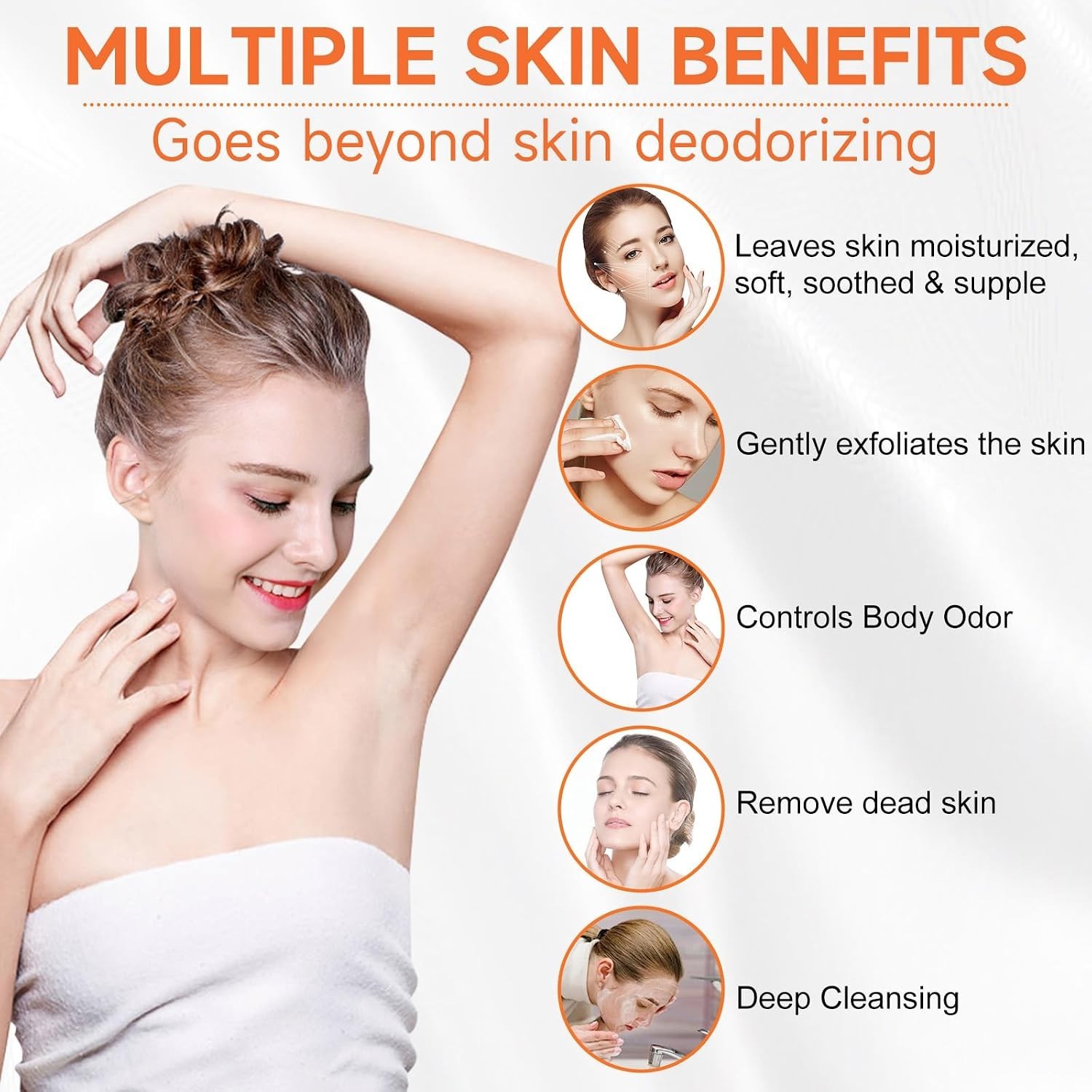 Refreshing Persimmon Body Soap Set – 3 PCS for All Skin Types & Deep Cleansing