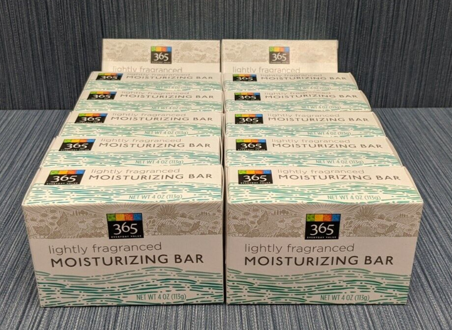 12 365 Everyday Value Lightly Fragranced Moisturizing Bar Glycerin Soap 4oz each
