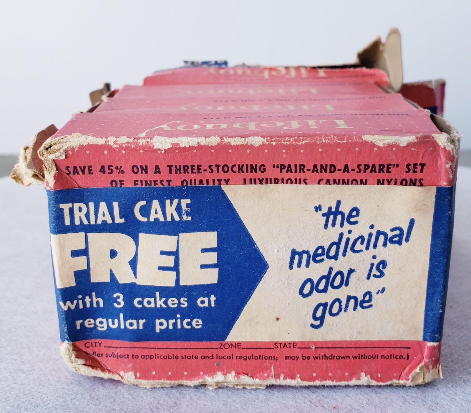 Rare 4-Pack Lifebuoy Health Soap Bar Unused 1940s Vintage