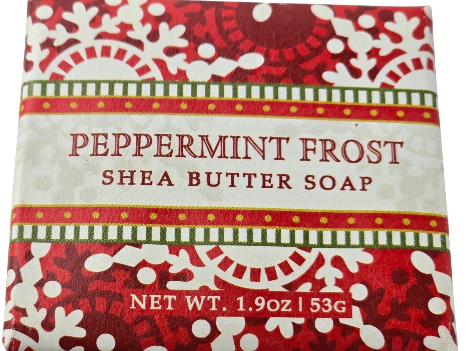 4 Greenwich Bay Trading Peppermint 1.9 oz 53 g Holiday Shea Butter Soap Bars