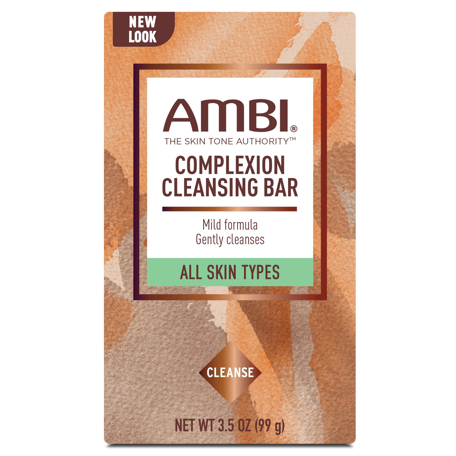 AMBI Complexion Gentle Cleansing Bar Light Fresh Scent All Skin Types 3.5 Oz 6PK