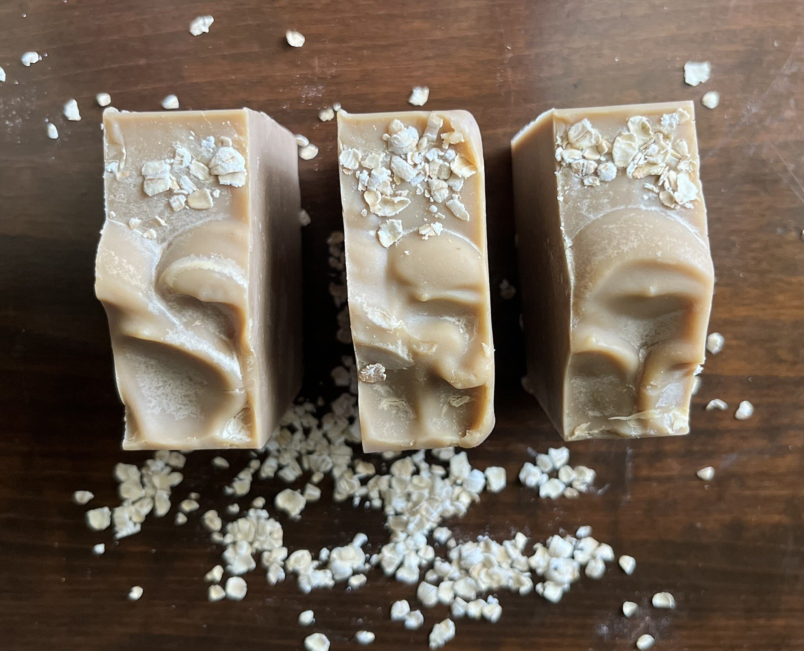 Handmade Goat’s Milk Honey Oatmeal Soap Bar, Vanilla Sweet Orange Scented