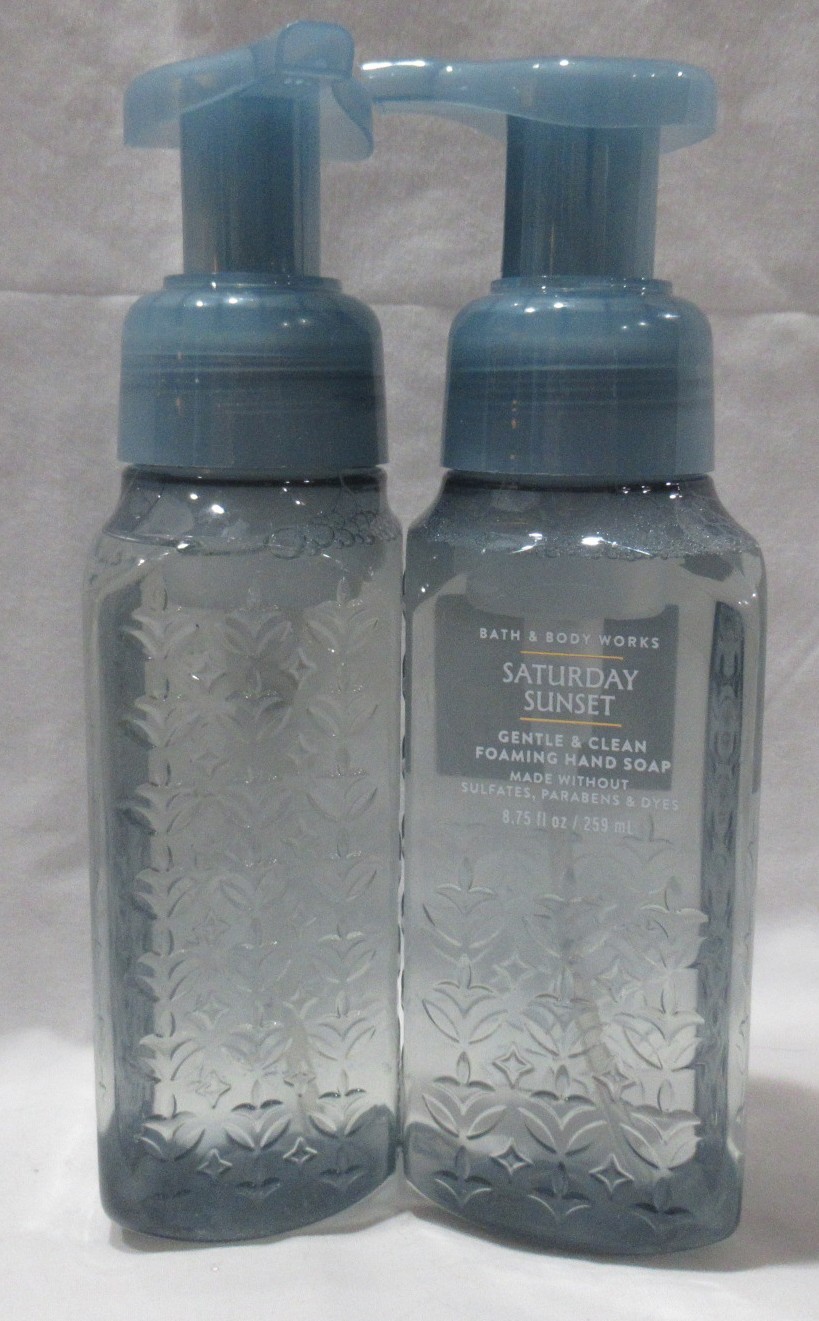 Bath & Body Works Gentle & Clean Foaming Hand Soap Lot 2 SATURDAY SUNSET