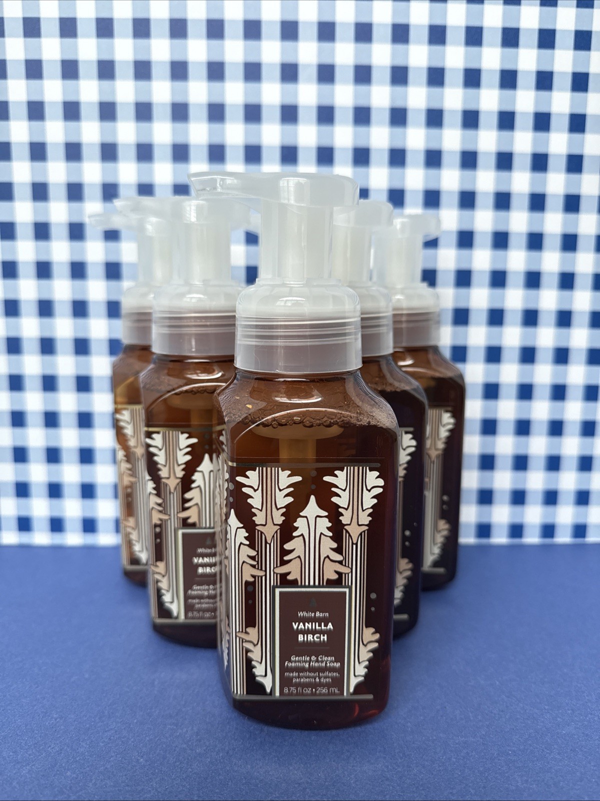 6X ~ Bath & Body Works ~ VANILLA BIRCH ~ Gentle Foaming Hand Soap