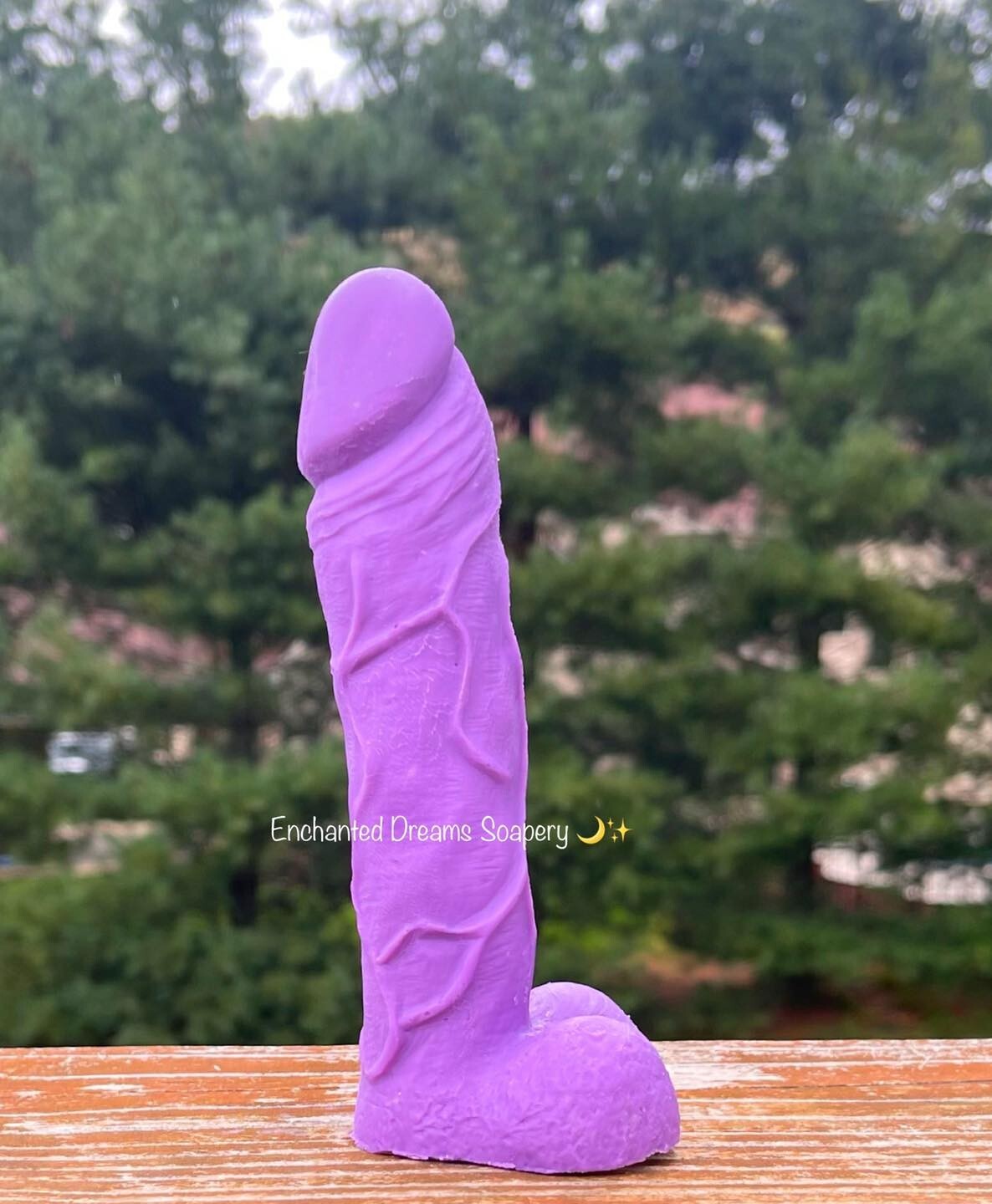 🍆 Purple Sea Moss 3D Penis 🍆 Cold Process Novelty Soap @ EDS