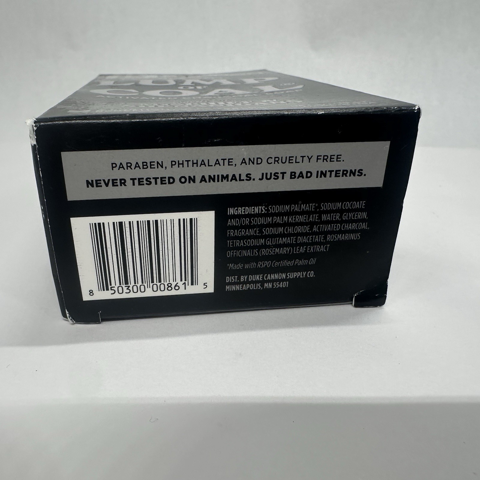 Duke Cannon Co. Lump Of Coal Charcoal Bar Soap – 10oz Stocking Made in USA