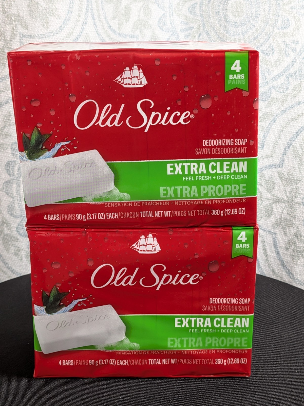 2 Packs Old Spice Deodorizing Bar Soap Extra Clean Fresh & Deep Clean 8 Bars