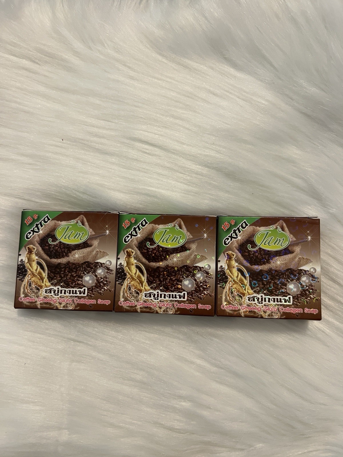 Coffed Ginseng Glutra Collagen Soap 65 Grams