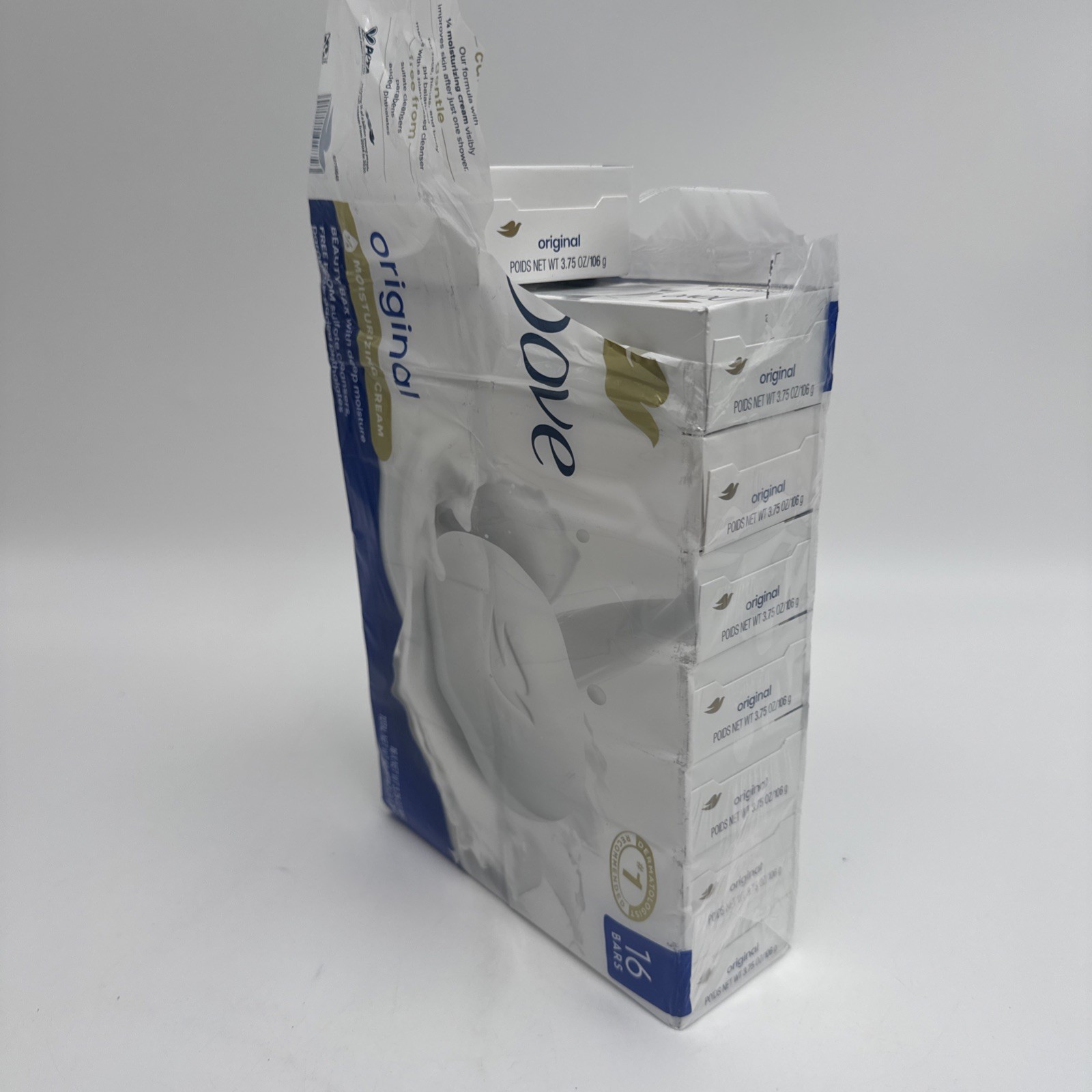 15 BARS Dove White Bar Soap 3.75 oz. Original Beauty Bar Deep Moisture/Cream
