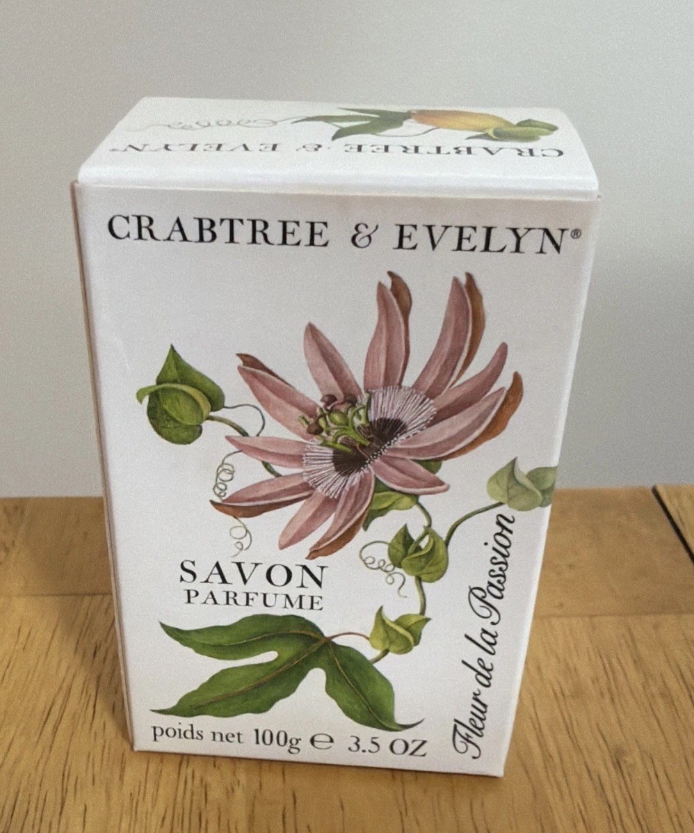 Crabtree & Evelyn PASSION FLOWER Soap Bar 3.5 OZ Vintage New in Box
