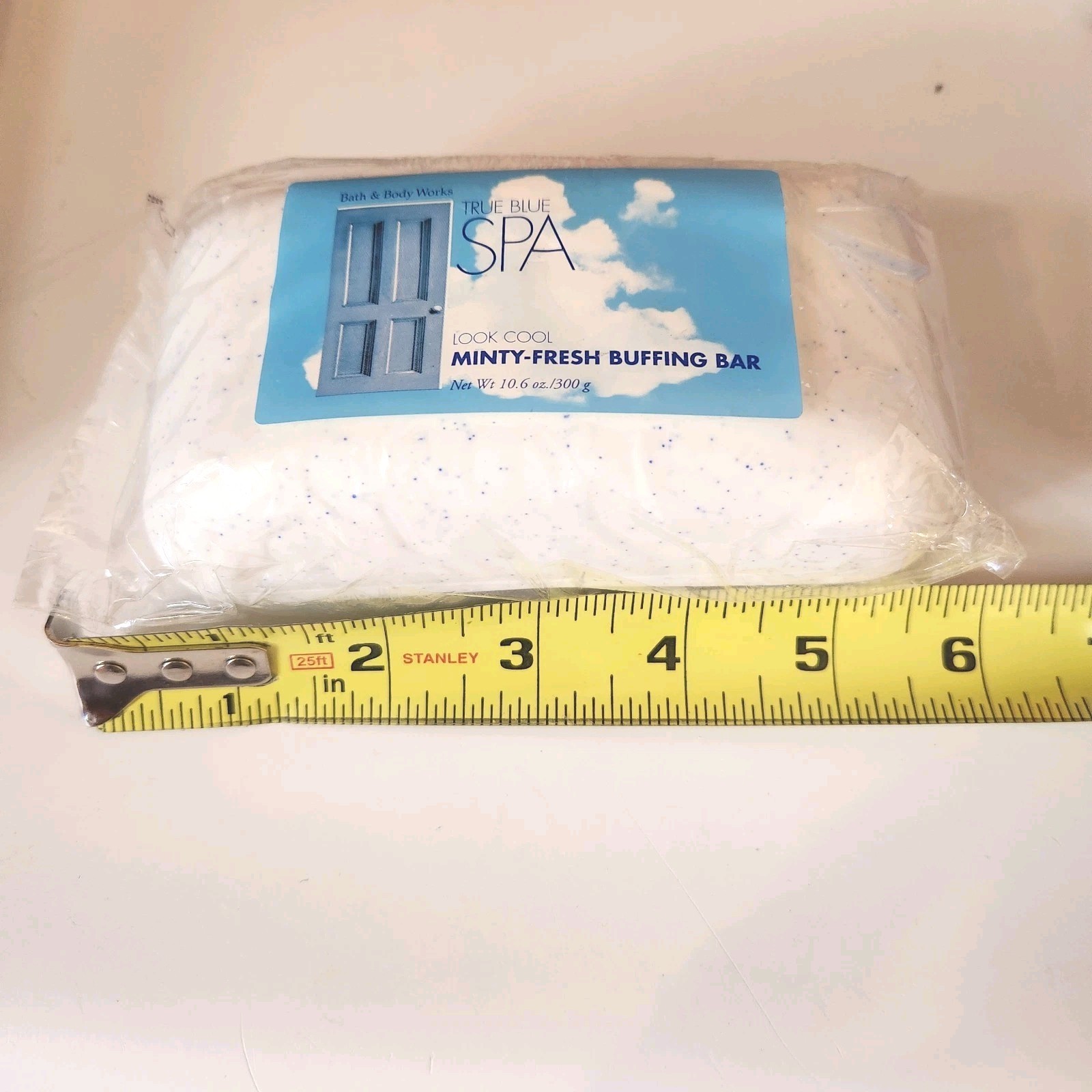 Bath & Body Works True Blue Spa Minty Fresh Buffing Bar 10.6 oz NEW Retired
