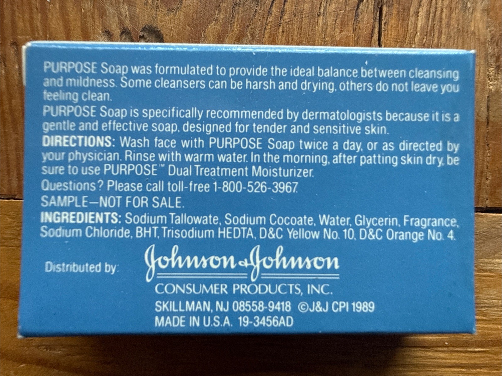 12 – Purpose Gentle Cleansing Soap Bar 1.25 oz Small Travel Size NOS 1989