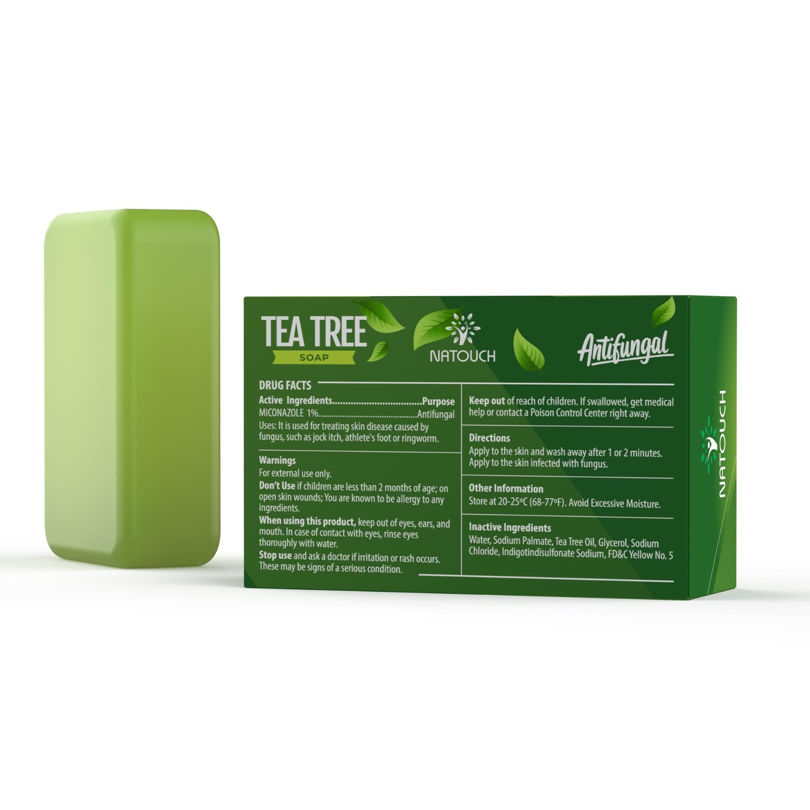 Antifungal Medicated Soap Bar, Athletes Foot Jock Itch Ringworm Yeast Infection