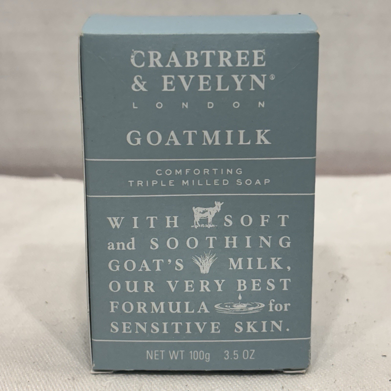 Crabtree & Evelyn Goatmilk Triple Milled Single Bar Soap 3.5 oz
