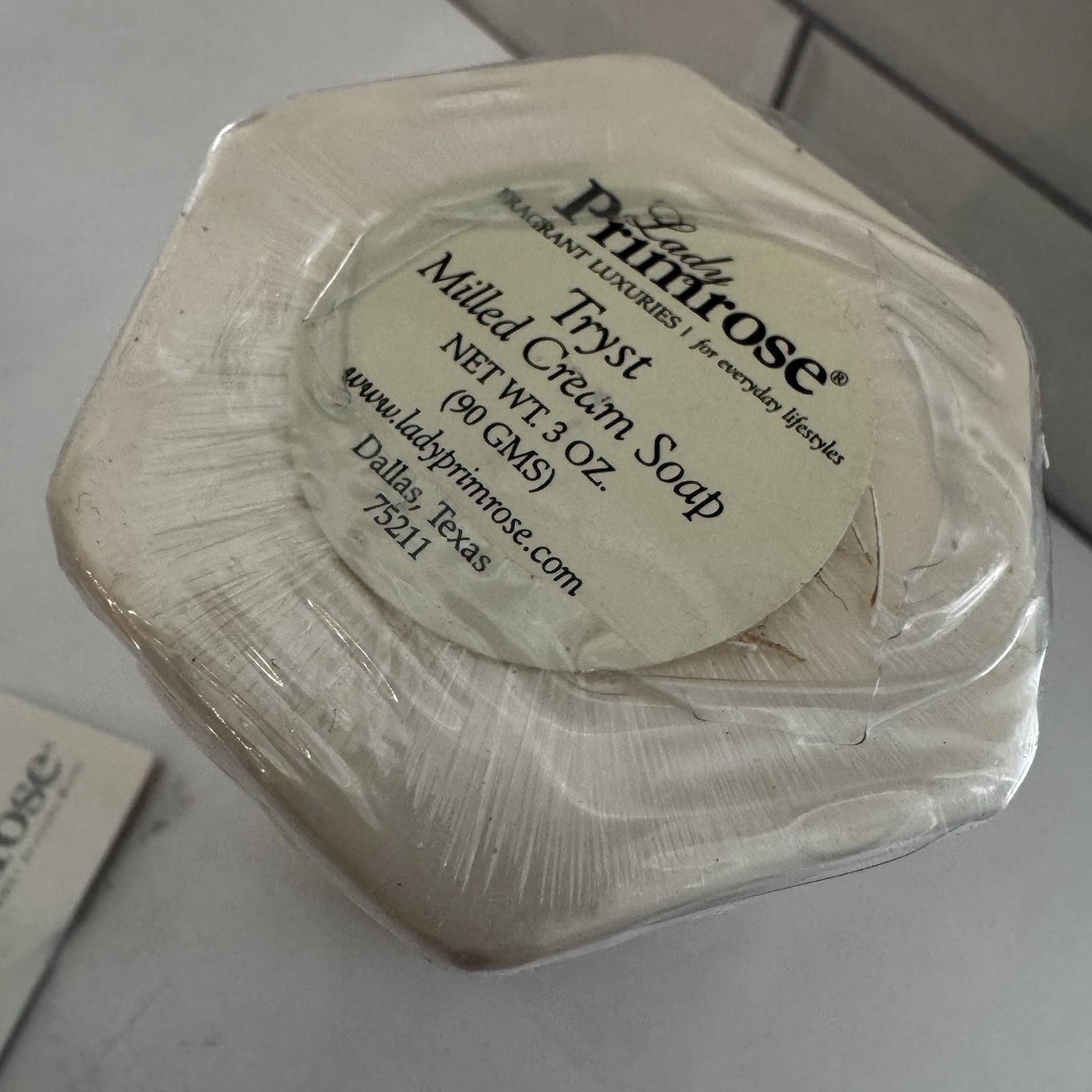 Lady Primrose TRYST Milled Cream Soap 4 x 3oz _ New See Description